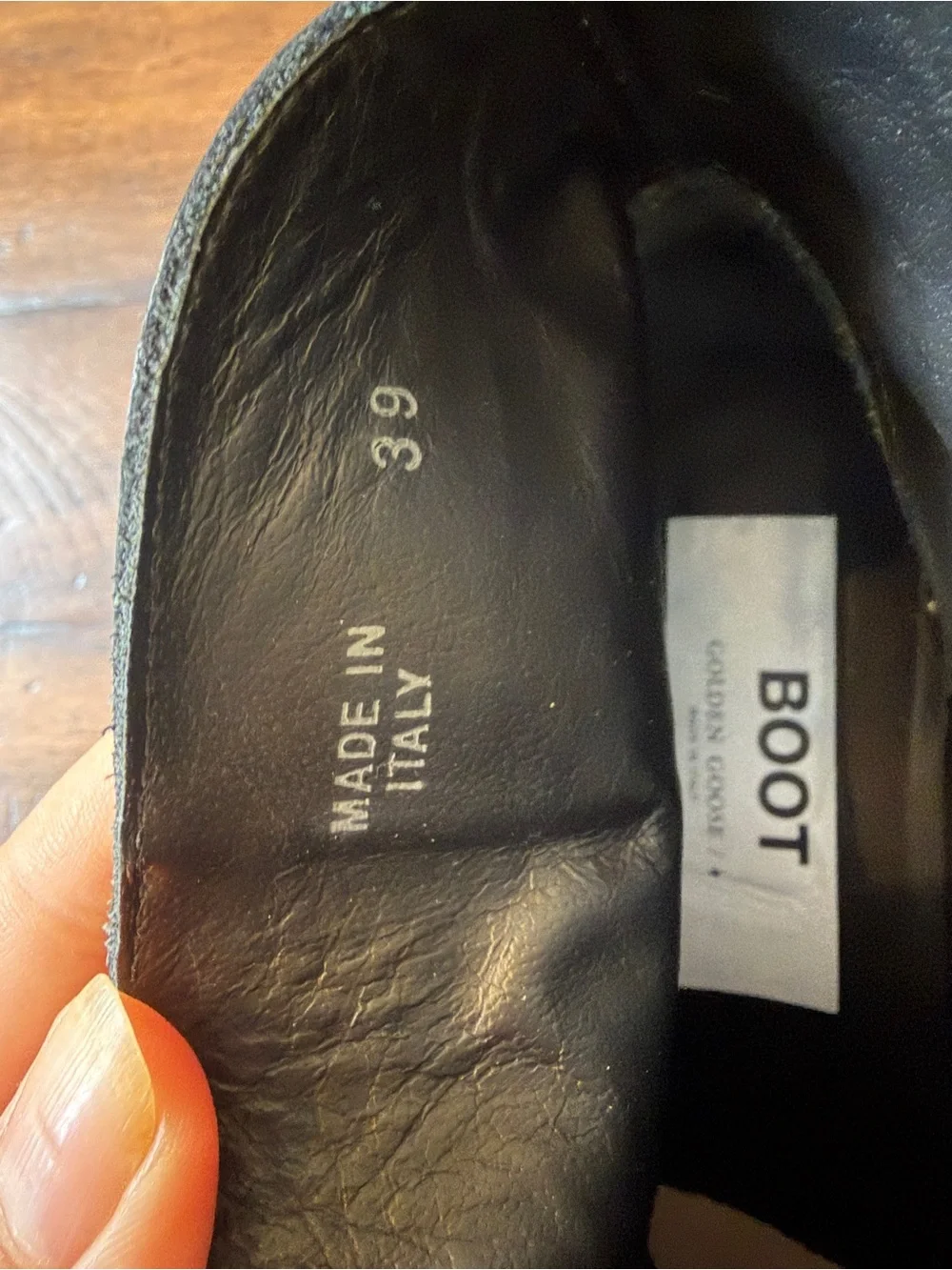 Golden Goose women’s Black Leather “young”  Western Ankle Boots